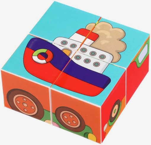 IQ кубики для малышей Транспорт Айрис Пресс 29062