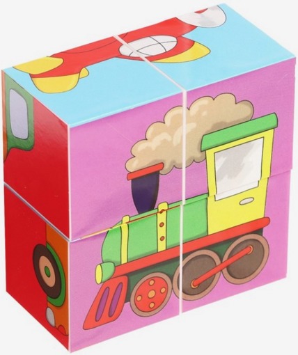 IQ кубики для малышей Транспорт Айрис Пресс 29062