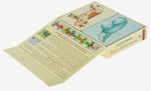 Карточки-пазлы Зоо и Динопутаница Робинс