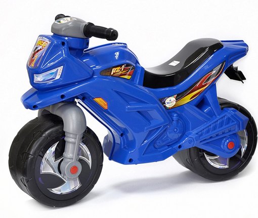 Каталка-мотоцикл синий со звуком Орион ОР501