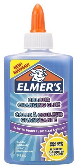 Голубой клей Elmers Сolour Сhanging 147 мл (меняет цвет на фиолетовый)