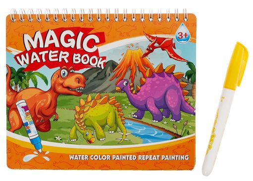 Книжка для рисования водой «Динозавры» с маркером Magic Water 98254