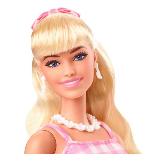 Коллекционная кукла Barbie The movie Барби Марго Робби в розовом платье HPJ96 - фото2