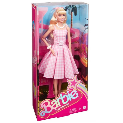 Коллекционная кукла Barbie The movie Барби Марго Робби в розовом платье HPJ96