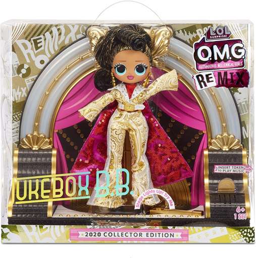 Коллекционная кукла Lol OMG Remix Jukebox B.B. с музыкальным проигрывателем
