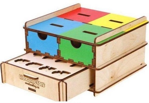 Комодик Съедобное-несъедобное WoodLand Toys 119203 плоский 