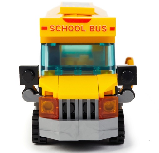 Конструктор инерционный школьный автобус Wise Block 40454