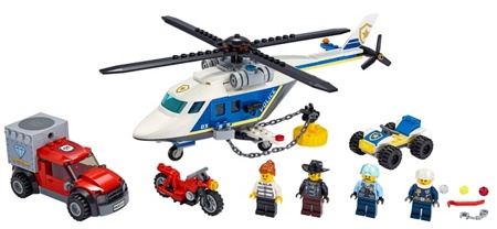 Лего Сити 60243 Погоня на полицейском вертолёте Lego City