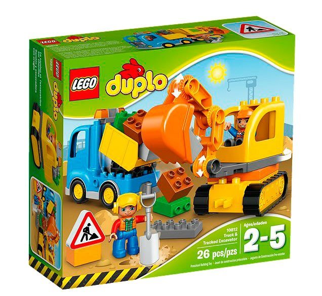 Лего 10812 Грузовик и гусеничный экскаватор Lego Duplo
