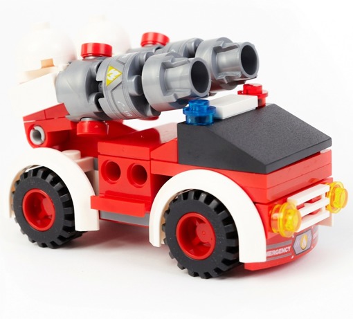 Конструктор Пожарная машина Wise Block 40422