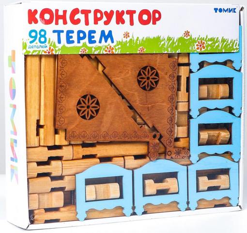 Деревянный конструктор Терем Томик 1-23