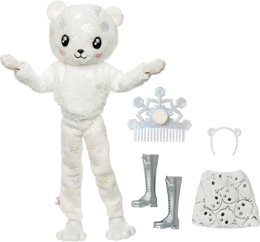 Кукла Барби Cutie Reveal Белый мишка HJL64
