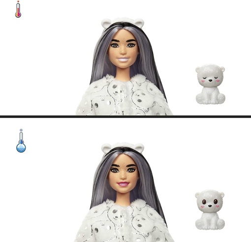 Кукла Барби Cutie Reveal Белый мишка HJL64
