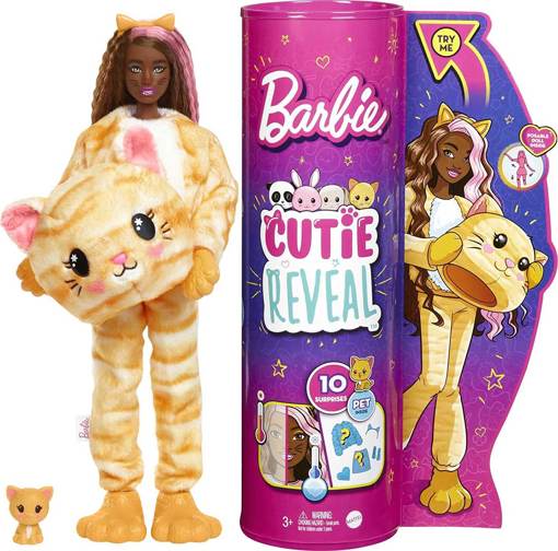 Кукла Барби Cutie Reveal Котик HHG20