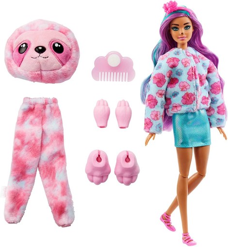 Кукла Барби Cutie Reveal Ленивец HJL59