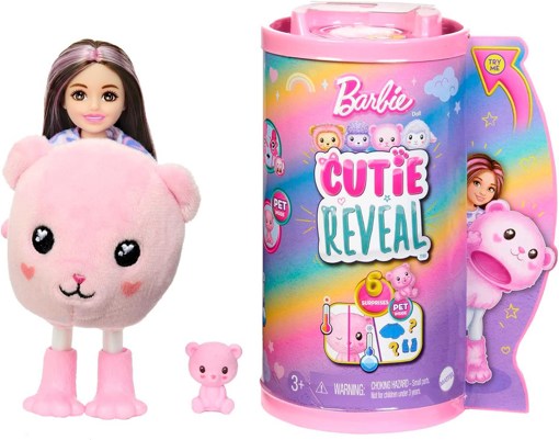 Кукла Барби Cutie Reveal mini Мишка HKR19