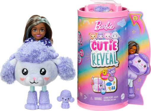 Кукла Барби Cutie Reveal mini Пудель HKR20