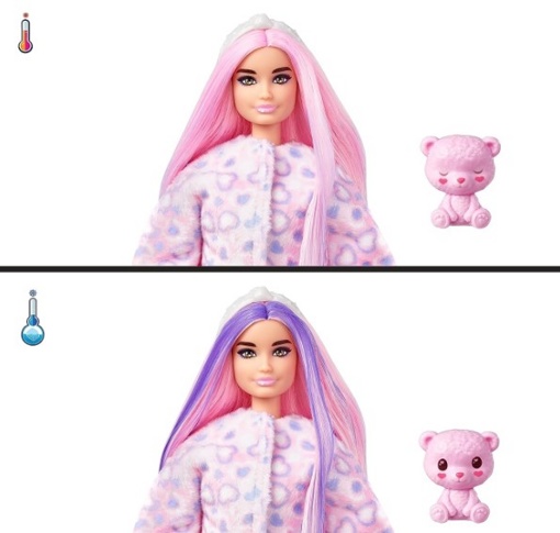 Кукла Барби Cutie Reveal Мишка Тедди HKR04