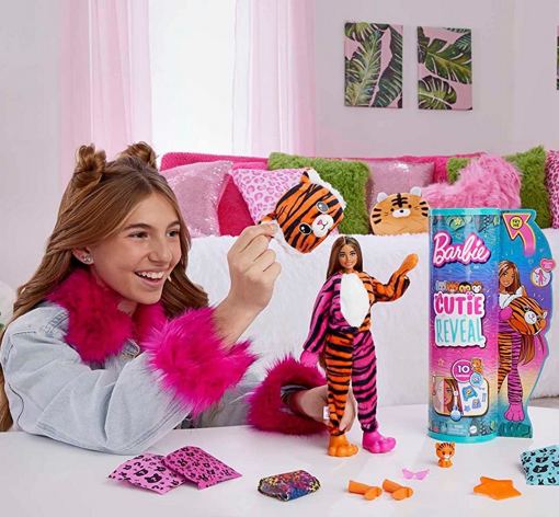 Кукла Барби Cutie Reveal Тигр HKP99