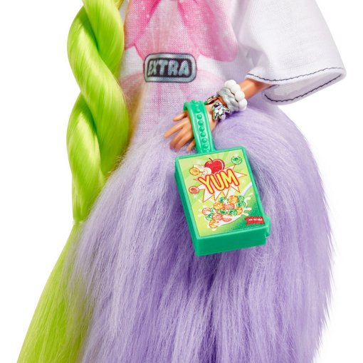 Кукла Барби Экстра с зелеными неоновыми волосами HDJ44