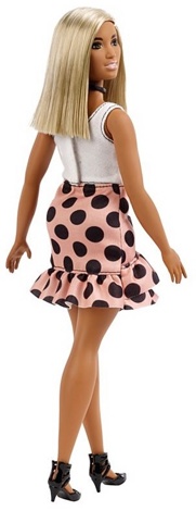 Кукла Барби Игра с модой блондинка в юбке в горошек FXL51