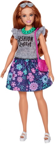 Кукла Барби Игра с модой с комплектом одежды рыжая FJF69