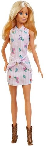 Кукла Барби Игра с модой в цветочном платье FXL52
