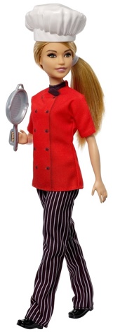 Кукла Барби из серии "Кем быть" шеф-повар FXN99