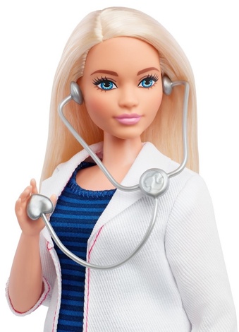 Кукла Барби из серии "Кем быть" врач FXP00