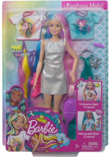 Кукла Барби Радужные волосы GHN04