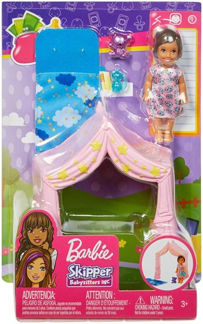 Кукла Барби Скиппер Игра с малышом FXG97