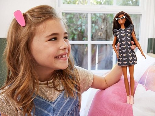 Кукла Барби в платье с мышками Игра с модой GHW54