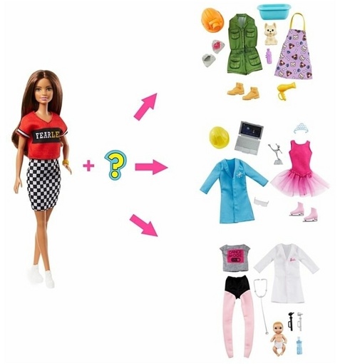 Кукла Барби Загадочные профессии Брюнетка GLH64