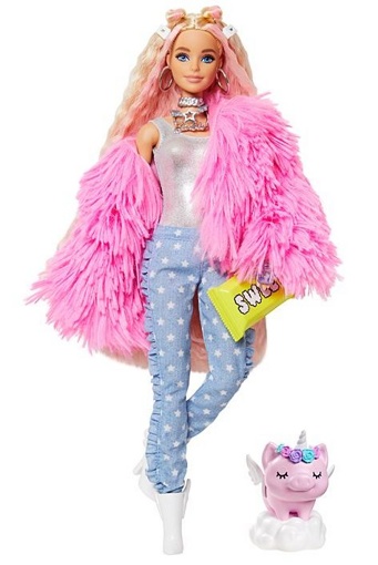 Кукла Барби Экстра в розовой куртке GRN28