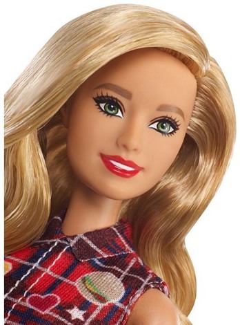 Кукла Барби "Игра с модой" блондинка в клетчатом платье GBK09