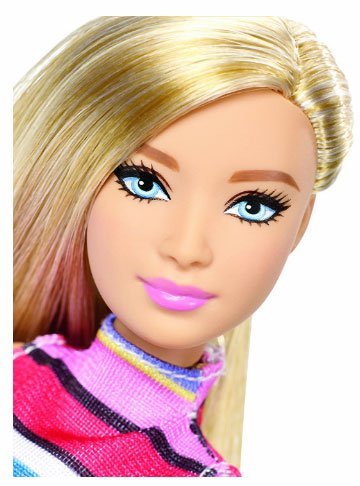 Кукла Барби Игра с Модой Блондинка в полосатом платье DYY98