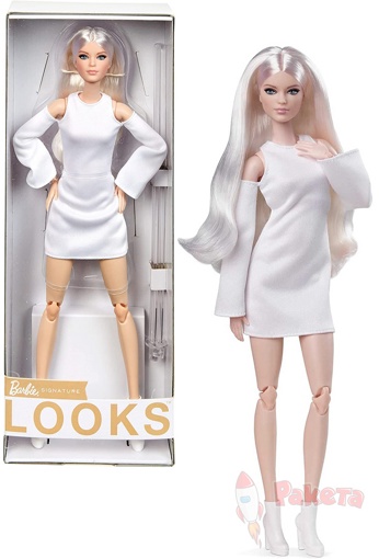 Кукла Barbie Looks Высокая платиновая блондинка GXB28