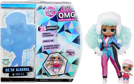 Кукла Lol OMG Winter Chill Icy Gurl + кукла Brrr B.B.