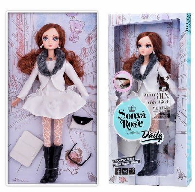 Кукла в белом костюме серия Daily collection Соня Роуз R4327N