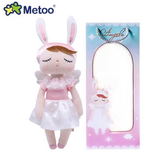 Кукла-сплюшка в розовом платье с крыльями Metoo 33 см 912-16-1