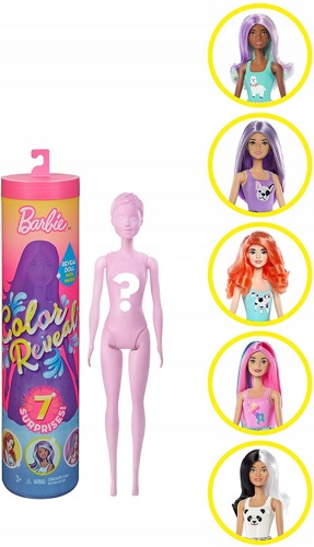 Кукла-сюрприз Барби Color Reveal "Цветное перевоплощение" 1 серия GMT48