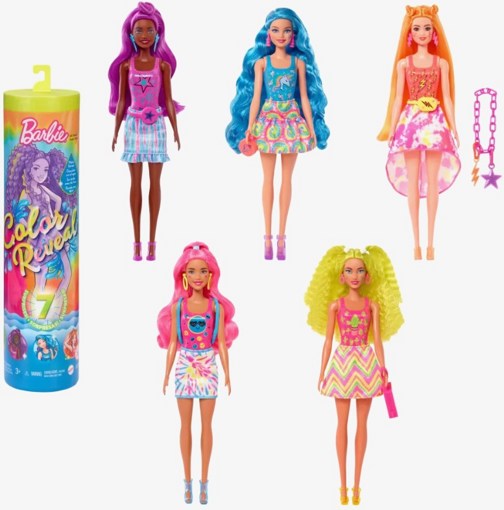 Кукла-сюрприз Барби Color Reveal серия Neon HCC67