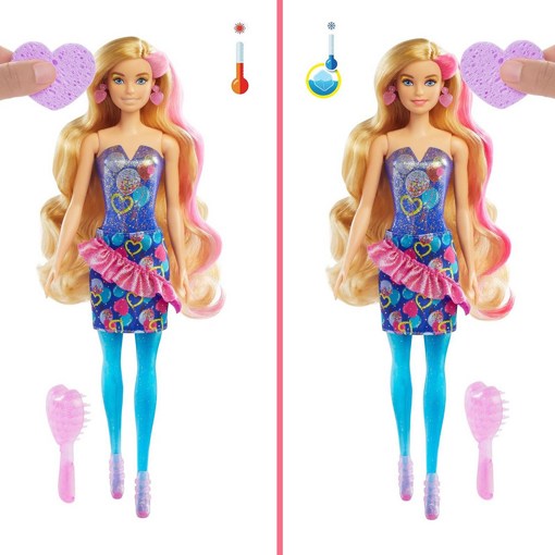 Кукла-сюрприз Барби Color Reveal "Цветное перевоплощение" 8 серия GTR96