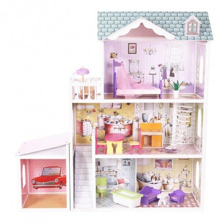 Кукольный домик с гаражом Beverly Hills Eco Toys 4108WG
