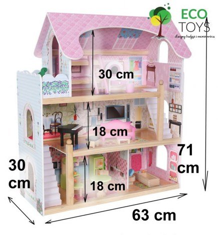 Кукольный домик Сказочный Eco Toys Bajkowa 4110