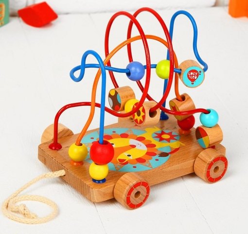 Лабиринт-каталка Лев Мир деревянных игрушек 3887767