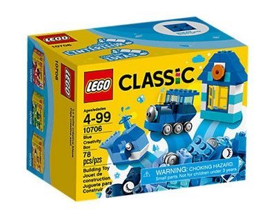 Лего 10706 Синий набор для творчества Lego Classic