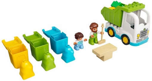 Лего 10945 Мусоровоз и контейнеры для раздельного сбора мусора Lego Duplo