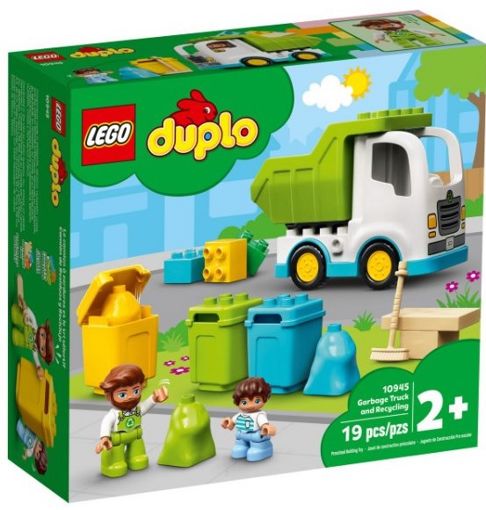 Лего 10945 Мусоровоз и контейнеры для раздельного сбора мусора Lego Duplo