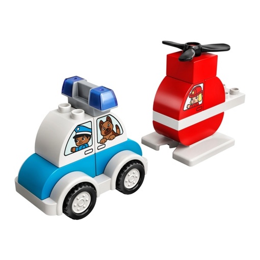 Лего 10957 Пожарный вертолет и полицейский автомобиль Lego Duplo